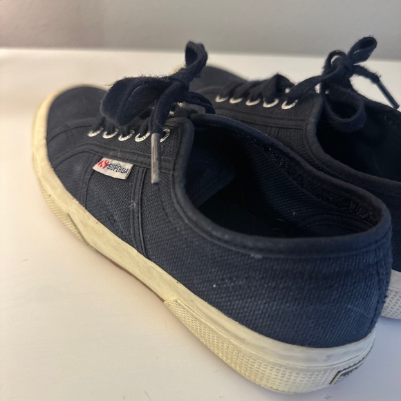 Girls Navy Superga Shoes - Picture 5 of 6